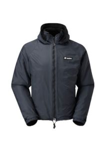 Buffalo Hooded Belay Jacket in Black